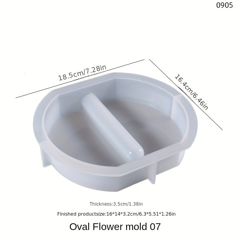 Silicone Resin Molds for Flower Vases Heart Hexagon Shapes Hydroponic Plant Propagation Home Decor