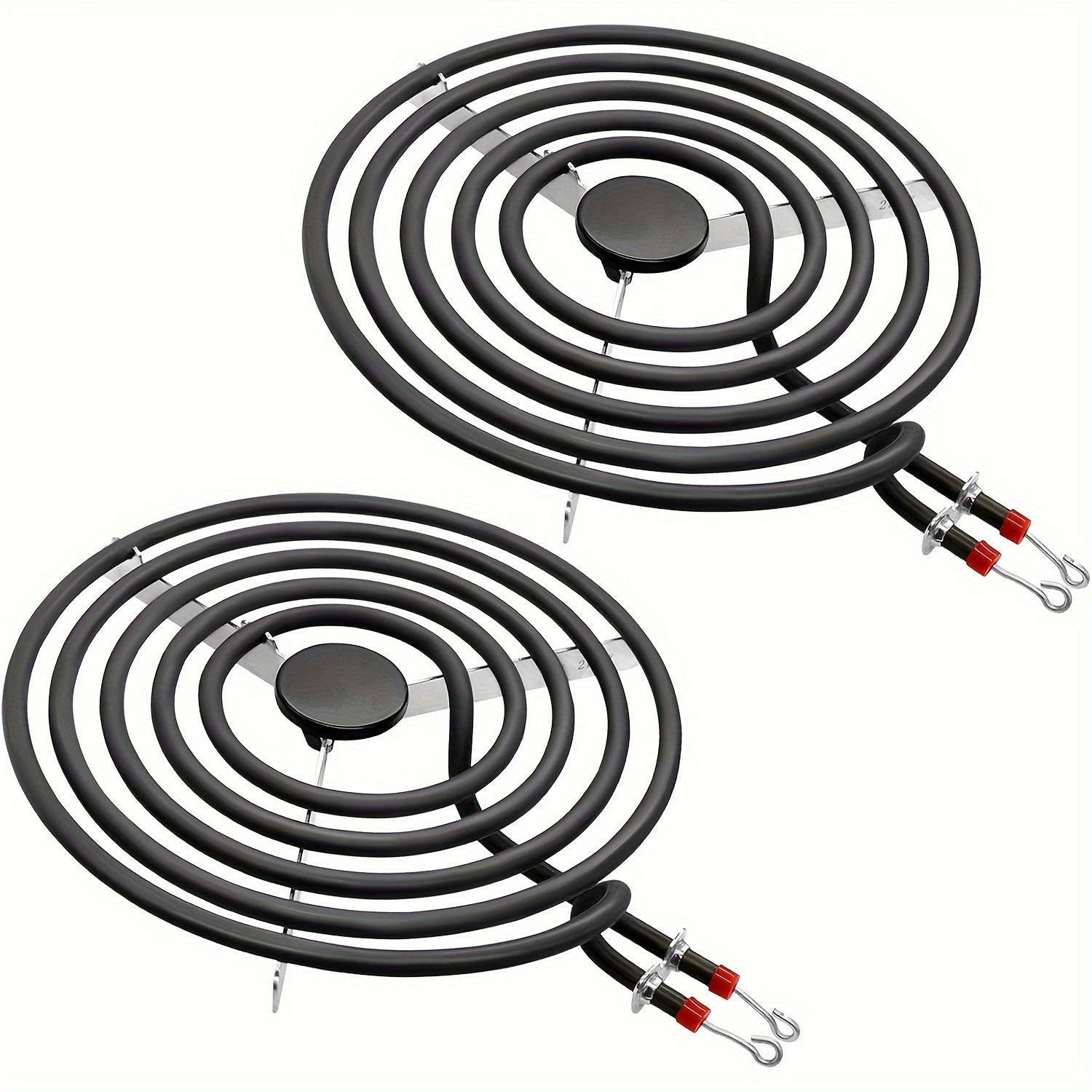 4-Piece Electric Range Burner Coils Stainless Steel Replacement Stove Elements 15.24cm 20.32cm