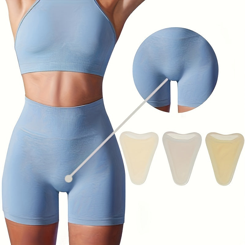 Silicone Padding for Women's Yoga Pants and Close-Fit Clothing Breathable Hand Washable Solid Color