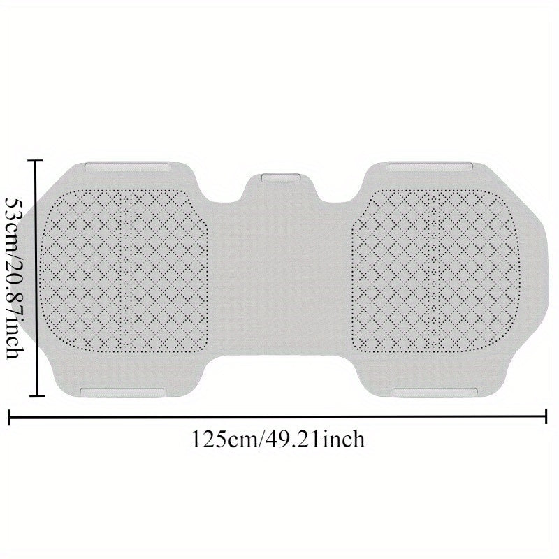 Cojín para asiento de coche arroz vainilla, de temporada, transpirable, con perforaciones, tapete para coche