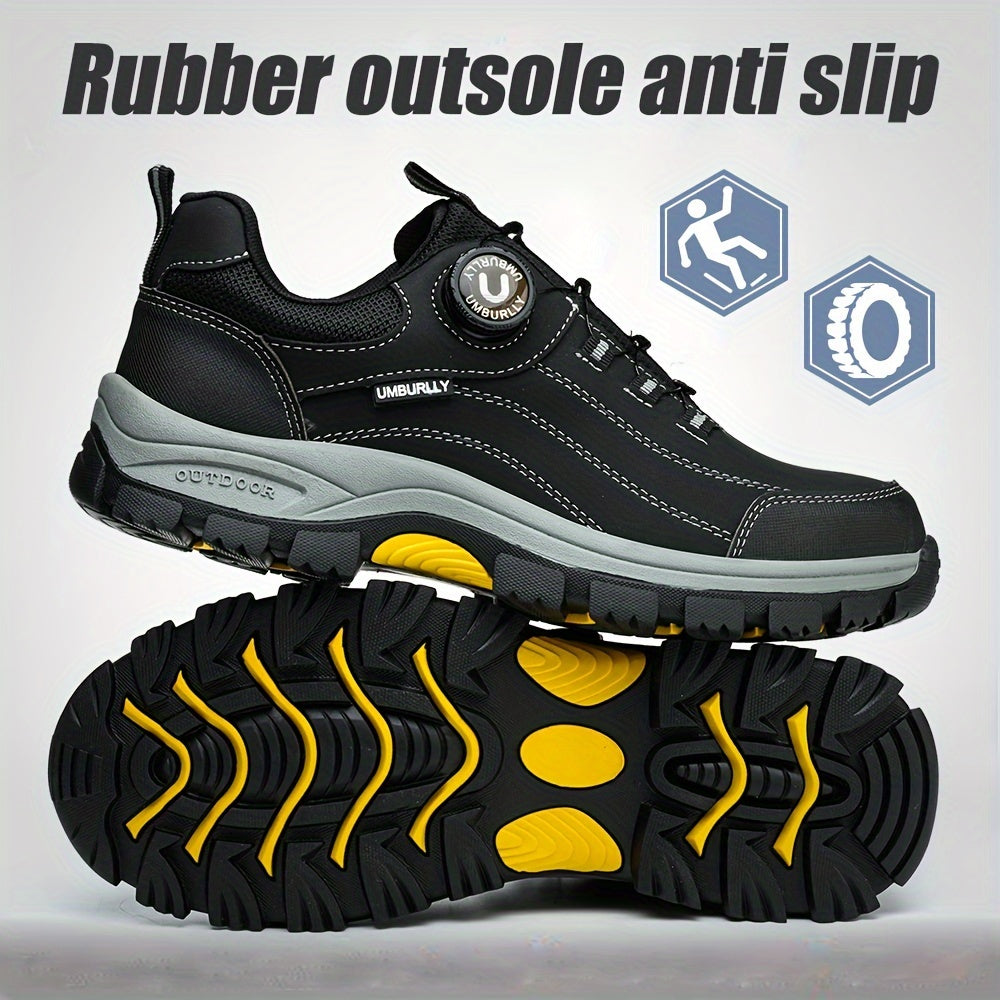Men's Safety Shoes Steel Toe Cap Puncture-Resistant Work Boots Non-Slip Rubber Sole
