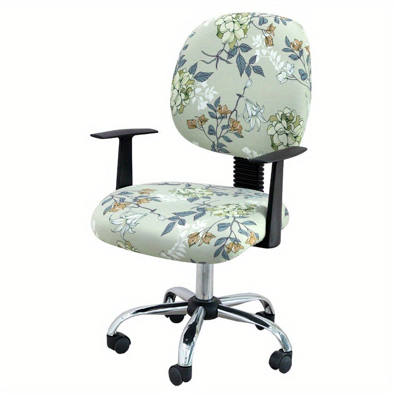 Washable Elastic Office Chair Cover for 2 Chairs