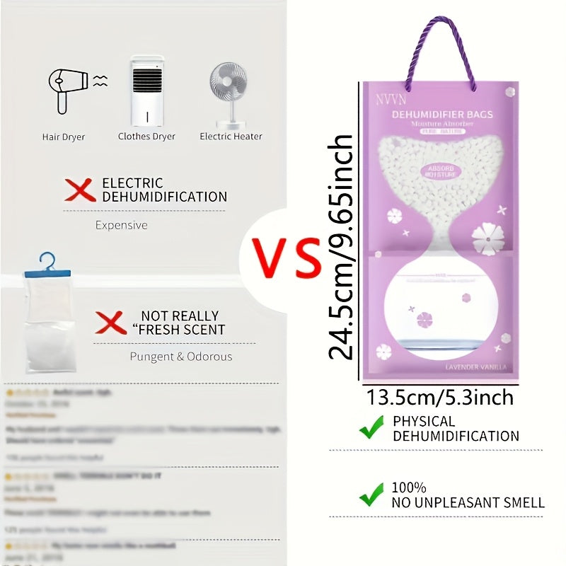 Household Hanging Dehumidifier Bag Moisture Absorber Wardrobe Desiccant