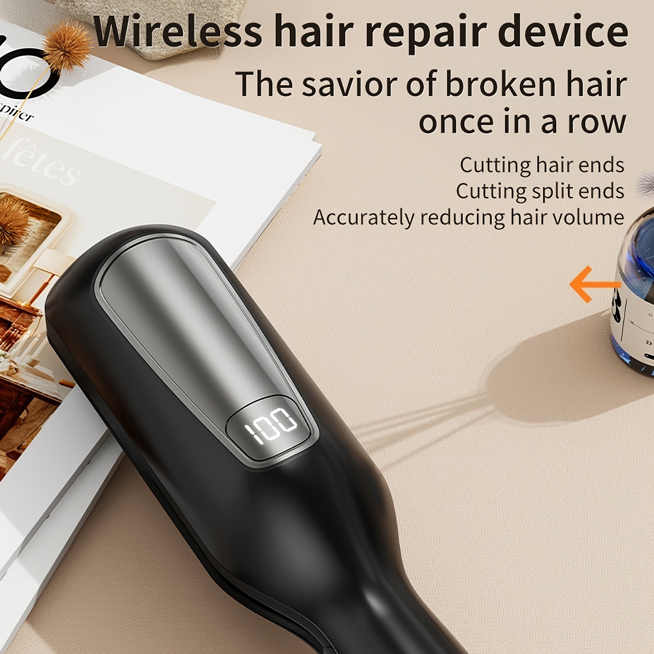 Fifth Generation Cordless Hair Split Trimmer USB Charging for Damaged Hair