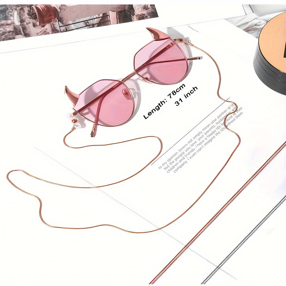Stainless Steel Eyeglass Chain for Women with Mask Chain Function