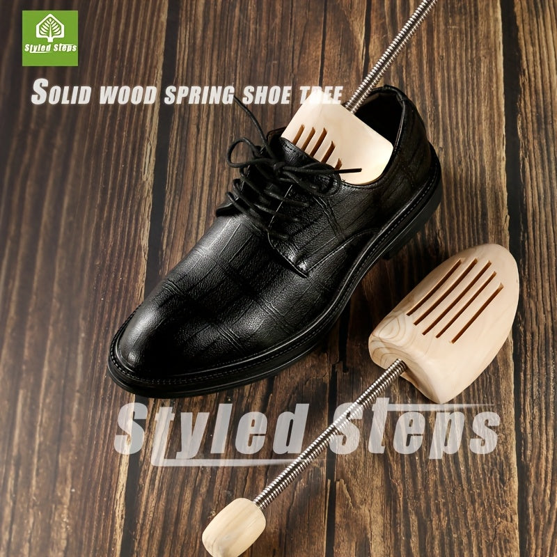 Unisex Wooden Shoe Tree Adjustable Shoe Last for Men Women Moisture Absorption