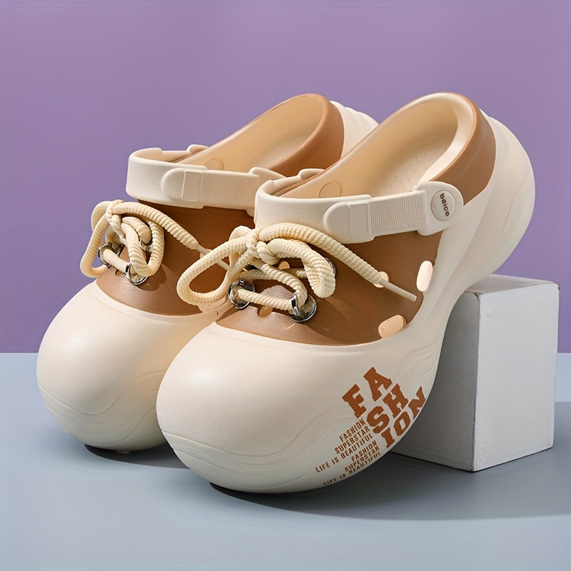 Women's EVA Platform Clogs Breathable Summer Beach Garden Shoes