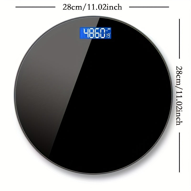 Цифровые напольные весы с LED-дисплеем, точное измерение веса тела, питание от батареи