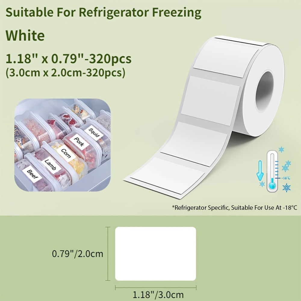 Waterproof Oil-Proof Freezer Label Stickers Thermal Paper for Kitchen Storage