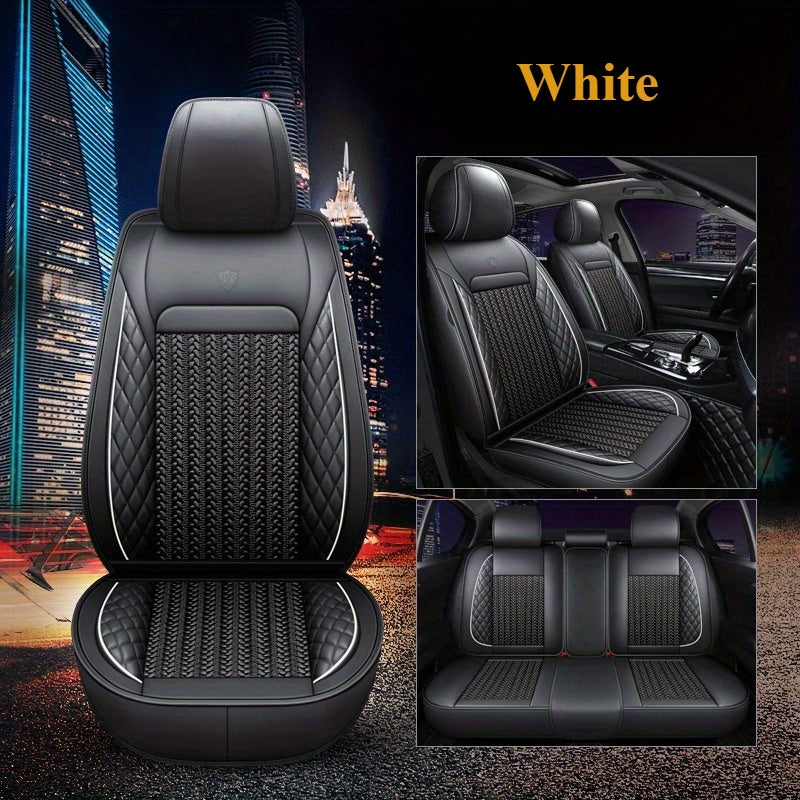 Универсальные многоцветные чехлы для автомобильных сидений на пятиместный автомобиль всесезонные дышащие