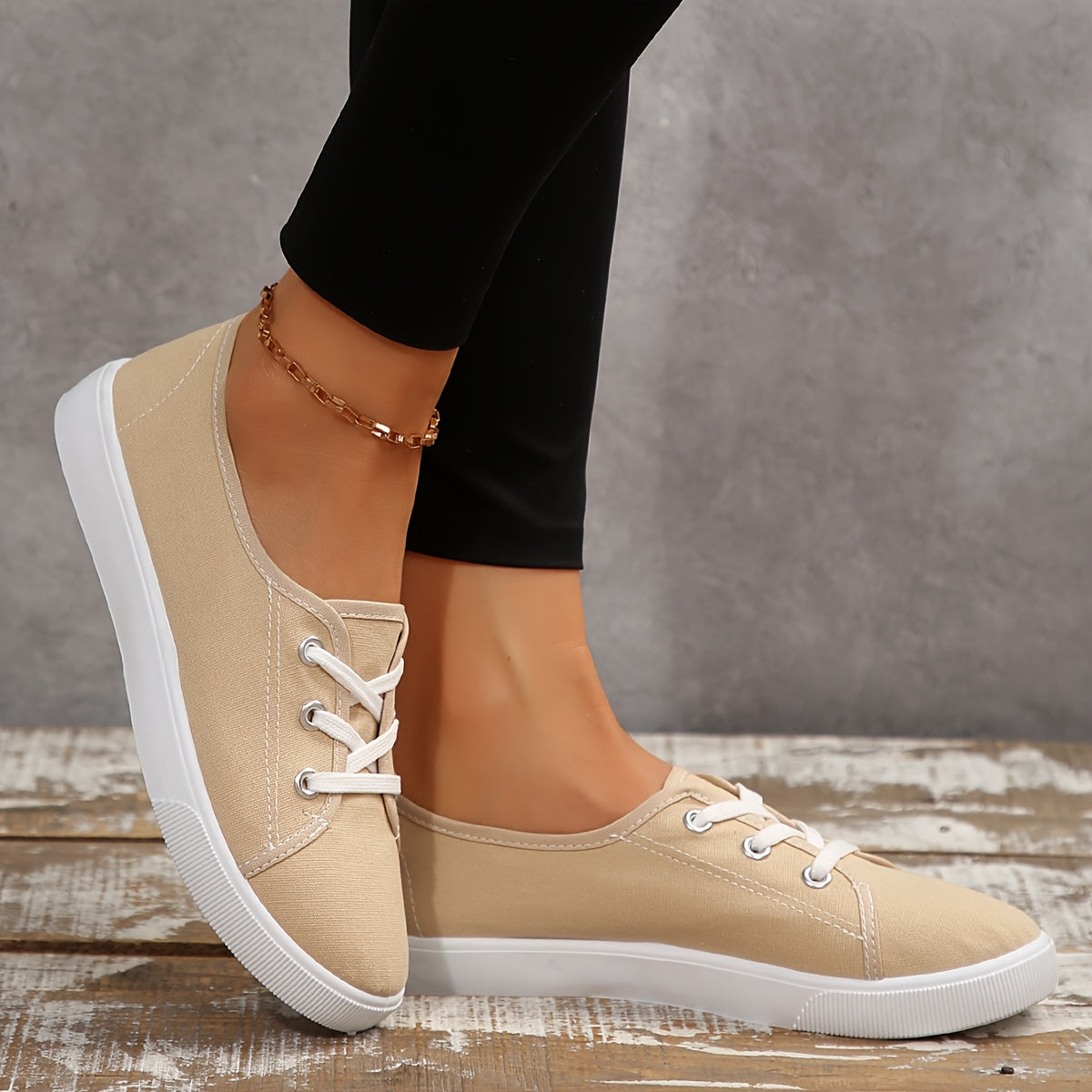Women's Breathable Casual Sneakers with Rubber Sole, Lightweight, All-Season