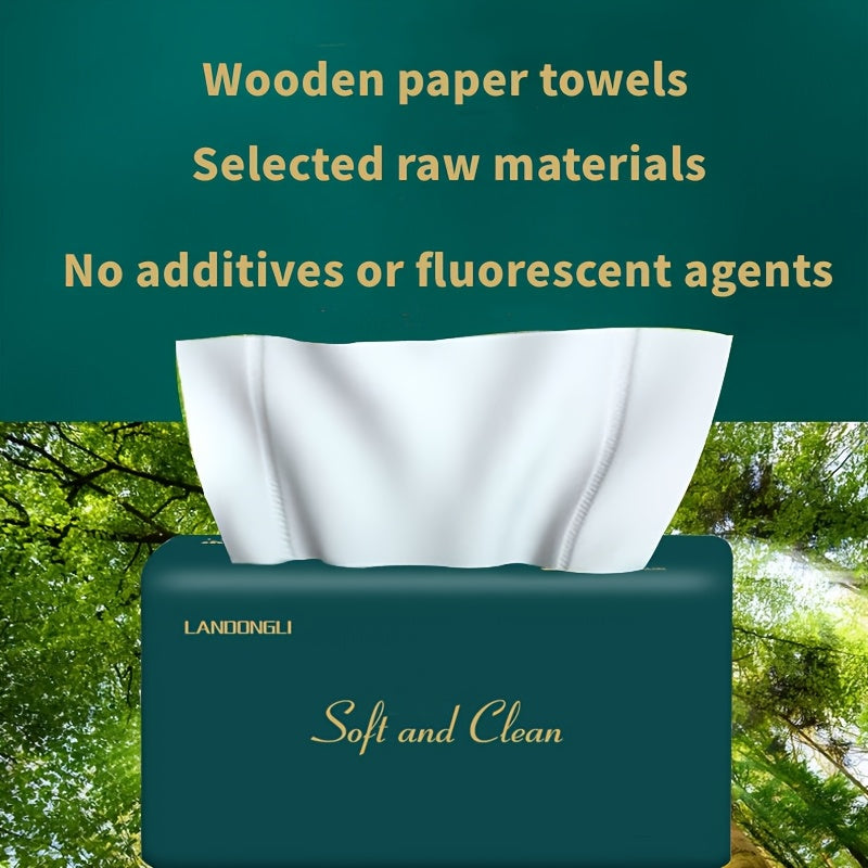 Eco-Friendly Bamboo Pulp Facial Tissues 12 Pack 270 Sheets Recycled Disposable Napkins