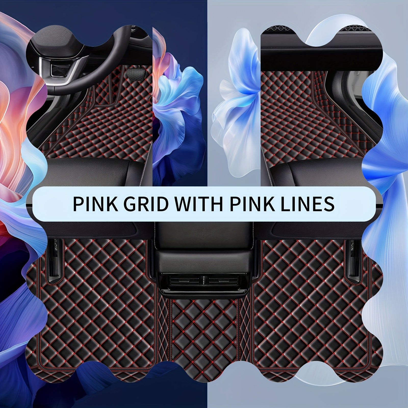 Car Floor Mats PUPU Leather Waterproof All-Weather Set for Sedans