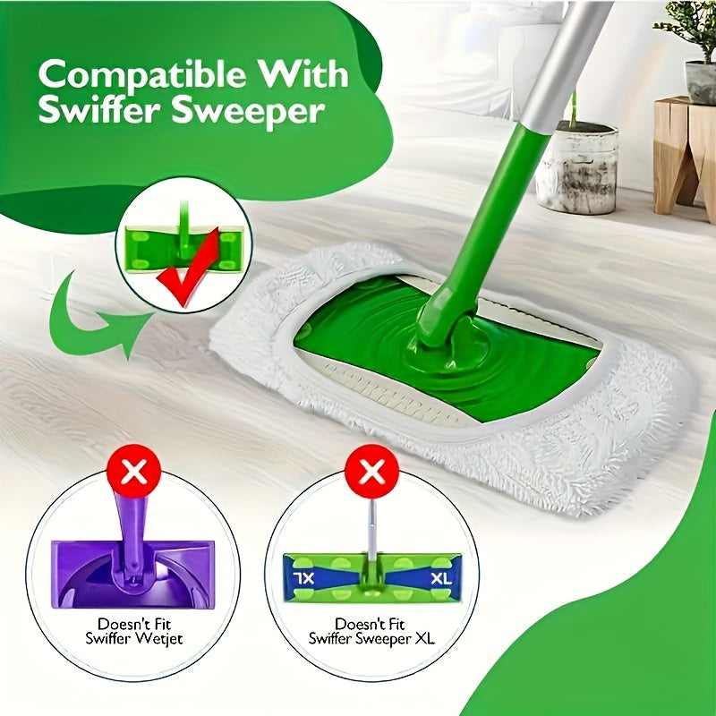 Eco-Friendly Microfiber Mop Pads Set for Swiffer Wet Dry Floor Cleaning 4 8 12 Pack