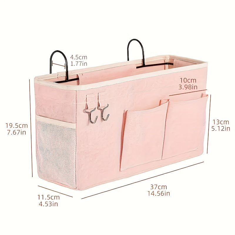 Organizador de almacenamiento para la mesita de noche del hospital con bolsillos y estantes colgantes