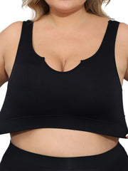 Women Seamless High Elasticity Sports Bra Set Breathable Adjustable Straps