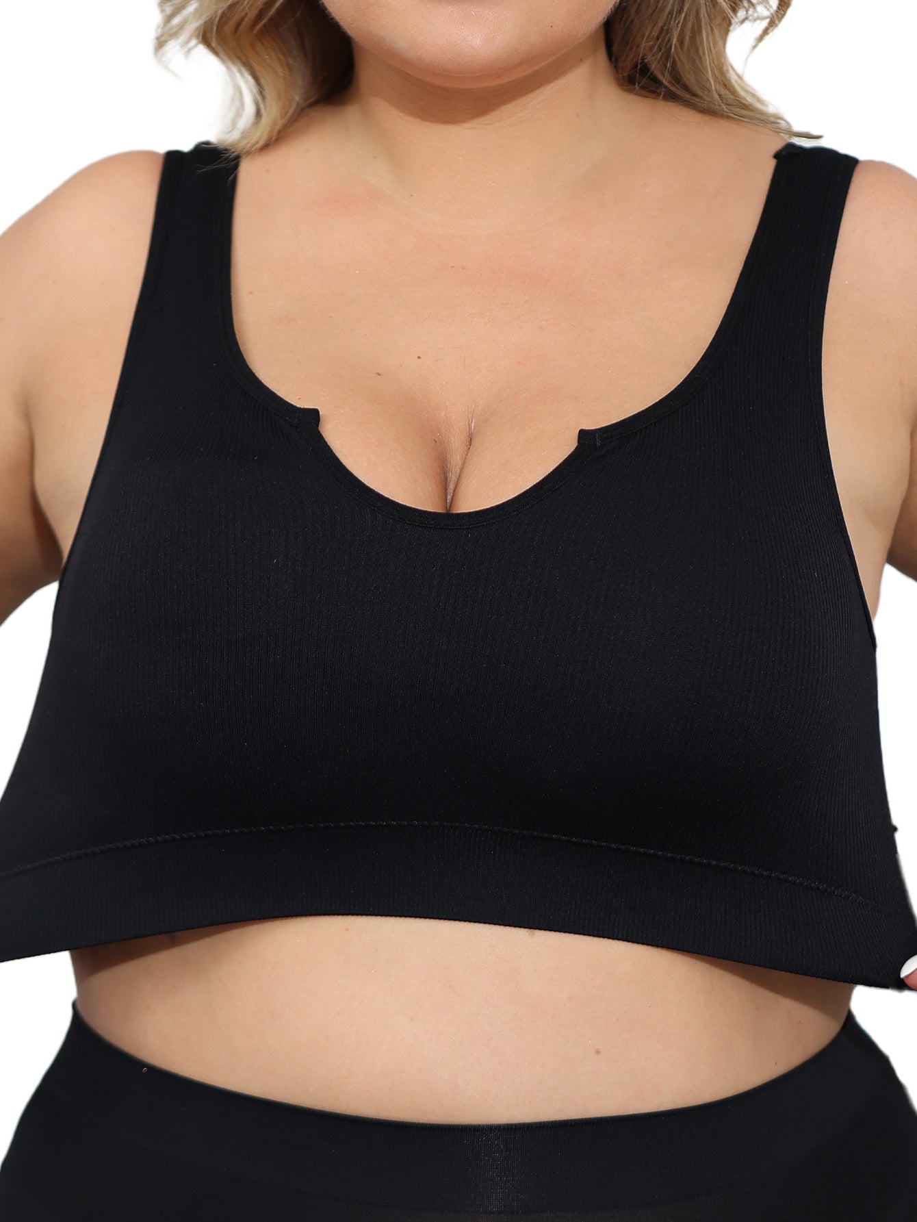 Women Seamless High Elasticity Sports Bra Set Breathable Adjustable Straps