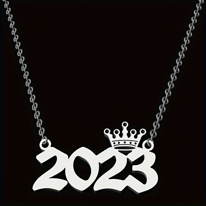 Silliq zanglamas po'latdan yasalgan "50.98m" zanjir, toj detali bilan. U uchun mukammal tug'ilgan kun sovg'asi. Har kuni kiyish va barcha fasllar uchun mos.