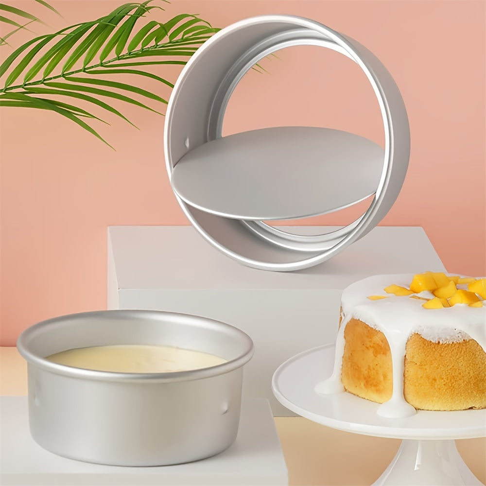 Cake Pan Set 3 Pieces Removable Bottom Aluminum Round Baking Molds