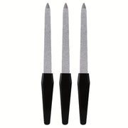3-Piece Double-Sided Nail Files for Smooth Shiny Nails Salon & Home Use