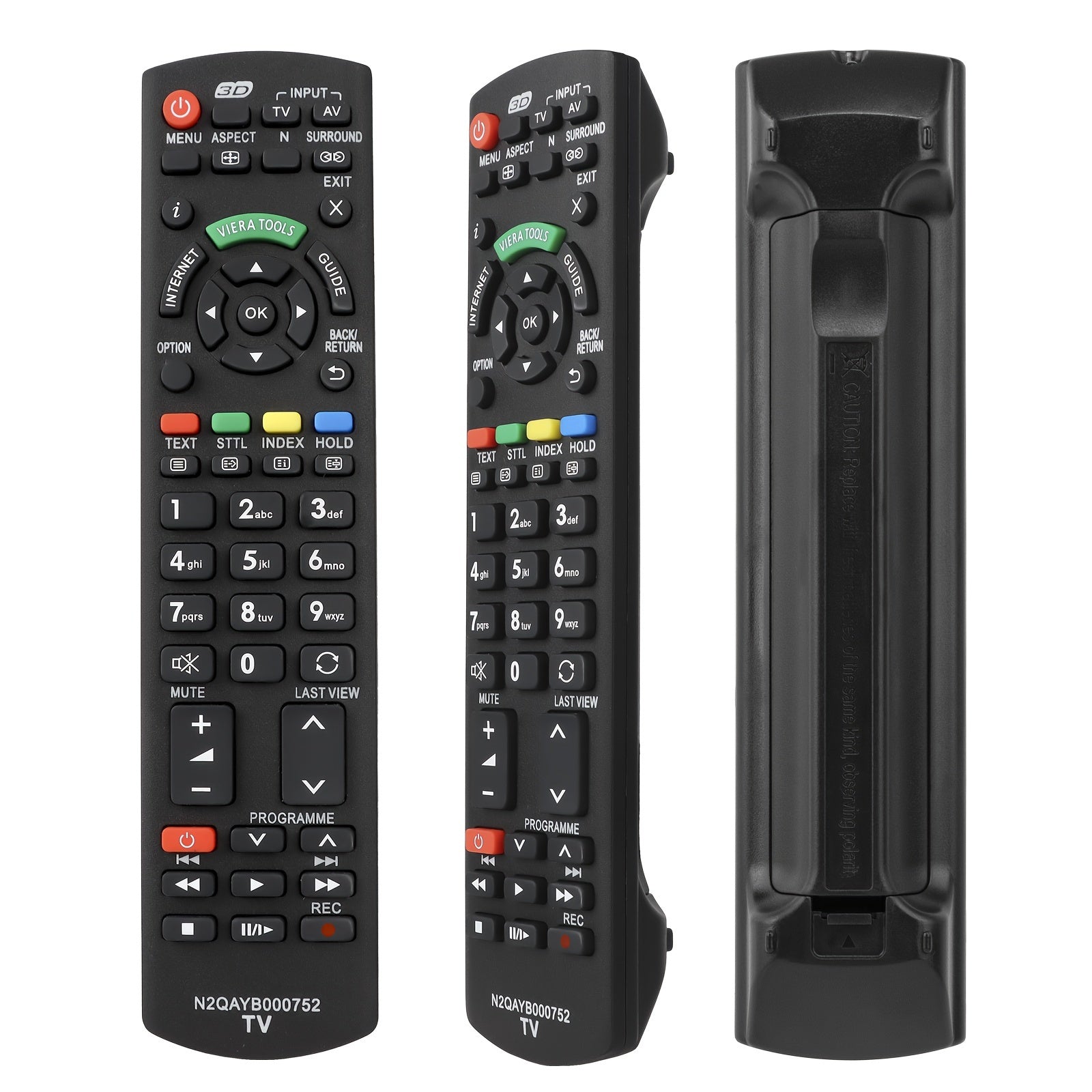 Universal TV Remote Control for 3D Viera Smart TVs Infrared Replacement