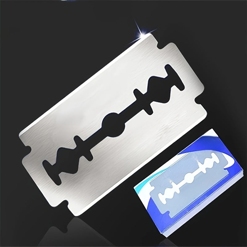Men Stainless Steel Double Sided Razor Blades Pack of 10