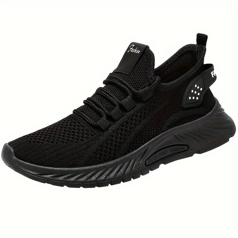 Women's Knitted Lightweight Breathable Tennis Shoes Plus Size Low Top Sneakers