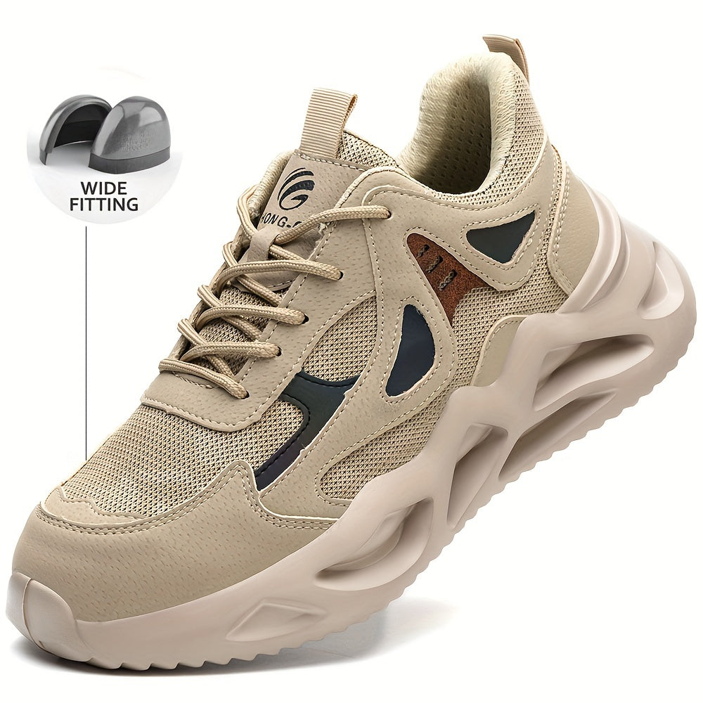 Men's Steel Toe Sneakers Non-Slip Work Shoes for Warehouse Construction Industrial