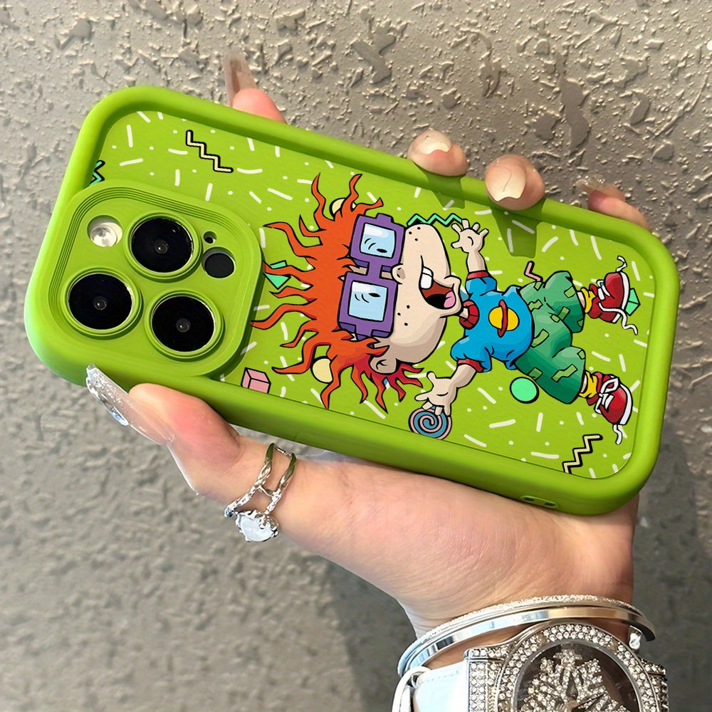 Rugrats Chuckie's Silicone Phone Case for iPhone Models with Lens Protection