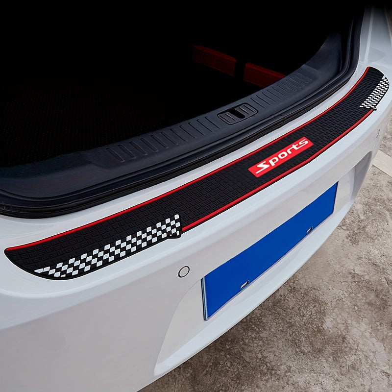 Universal PVC Car Trunk Door Sill Protector Rubber Strip 89.92cm Scratch Guard