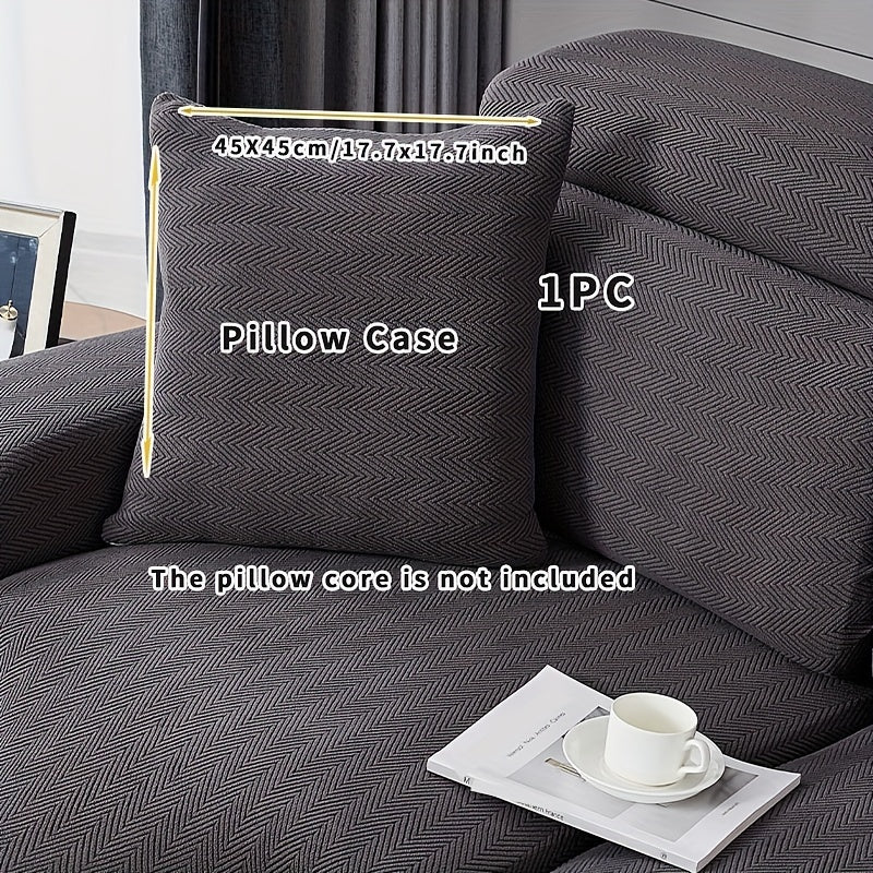 All-Season Solid Color Sofa Cover for Pets and Scratches Protection