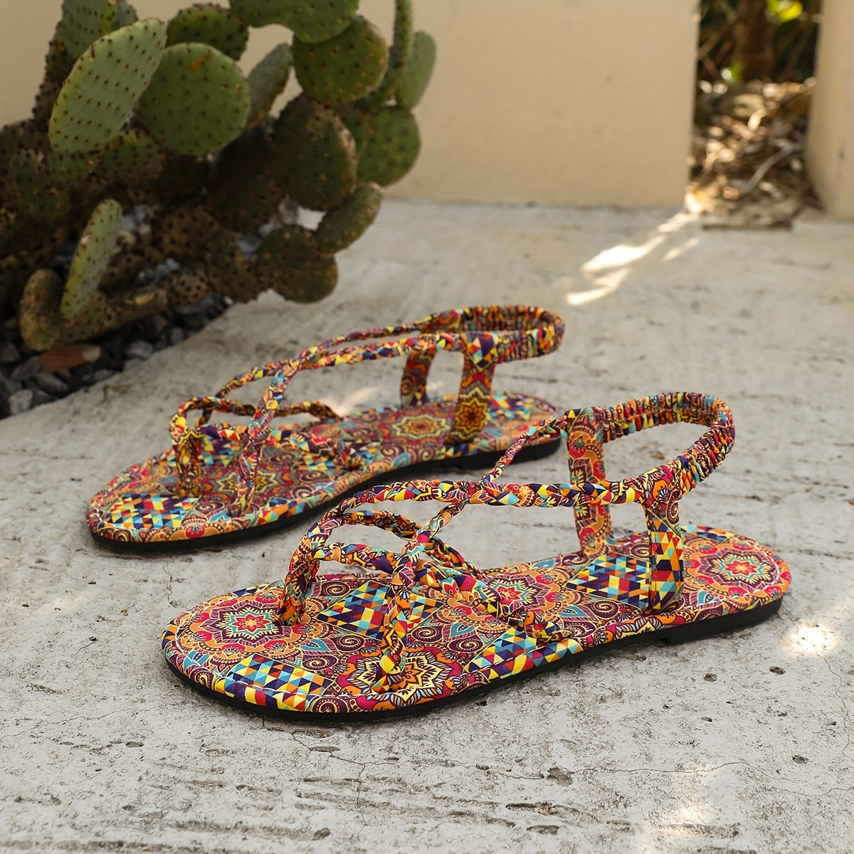 Women's Leather Flat Sandals Comfortable Summer Footwear