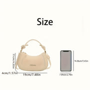 Women's PU Mini Shoulder Bag with Adjustable Strap and Zipper Closure in White or Black