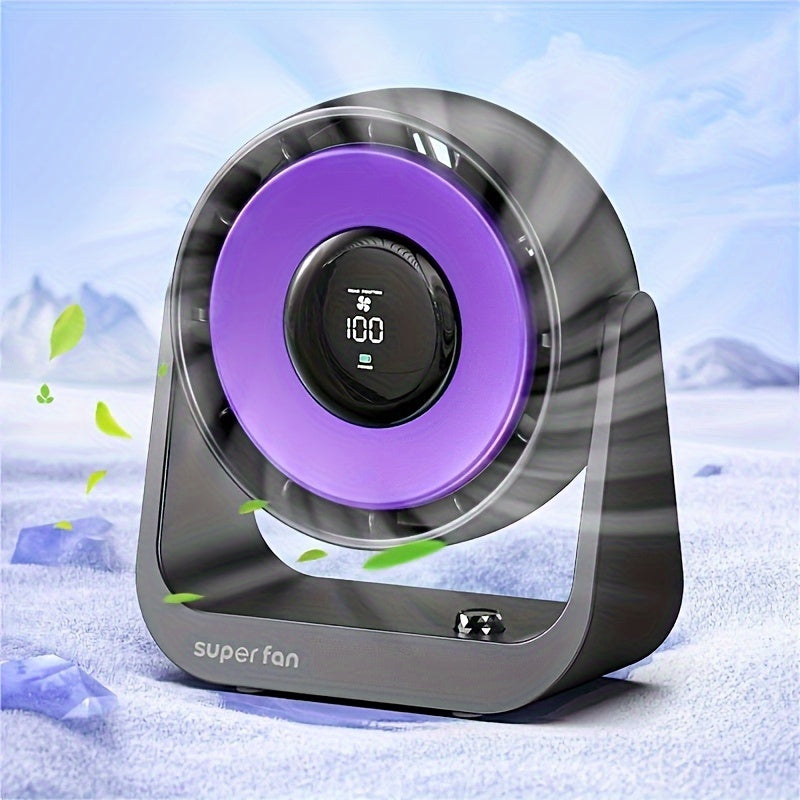 Desktop Digital Fan with Hawaiian Theme USB Powered Plastic Romantic Style