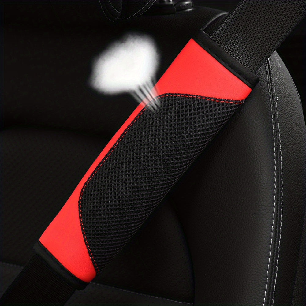 Women's Breathable Mesh Car Seat Belt Shoulder Cover Soft Comfortable Protector