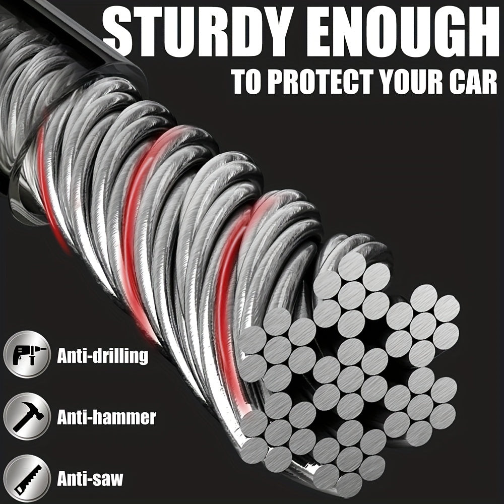 Universal Steel Steering Wheel Lock Anti-Theft Device for Most Vehicles