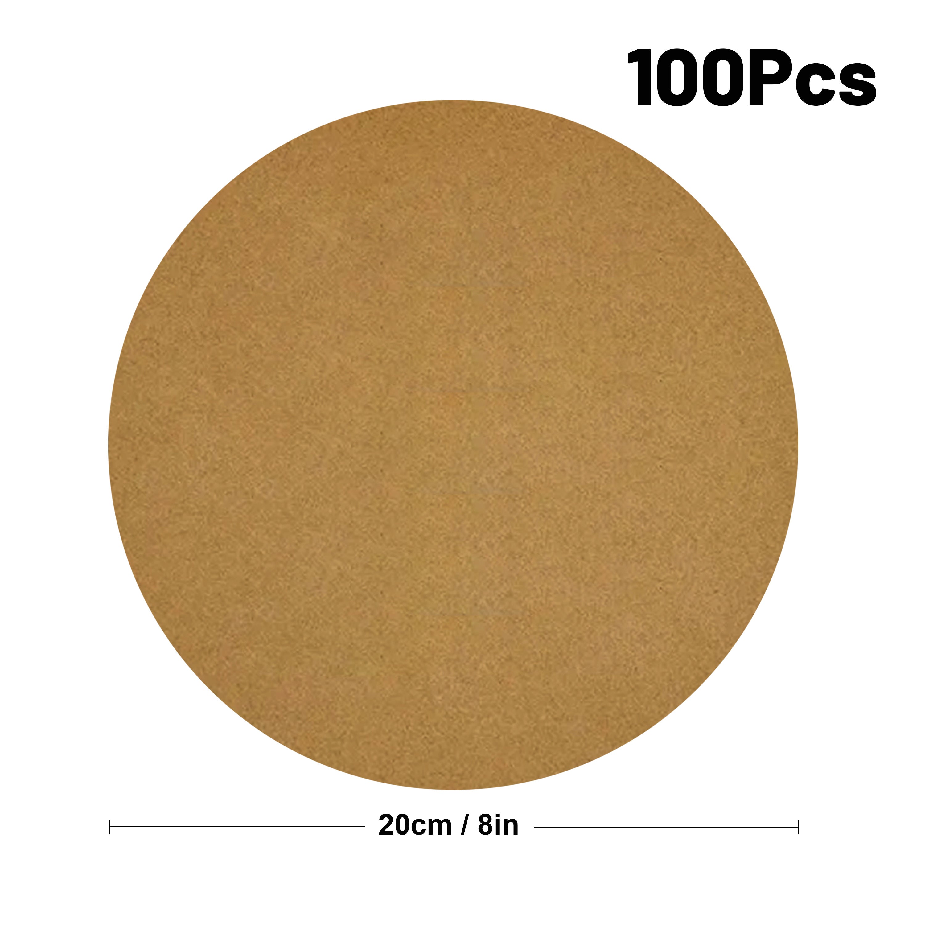 Pre-Cut Double-Sided Silicone Non-Stick Baking Paper 6/8/9 Inch Pack of 50 or 100