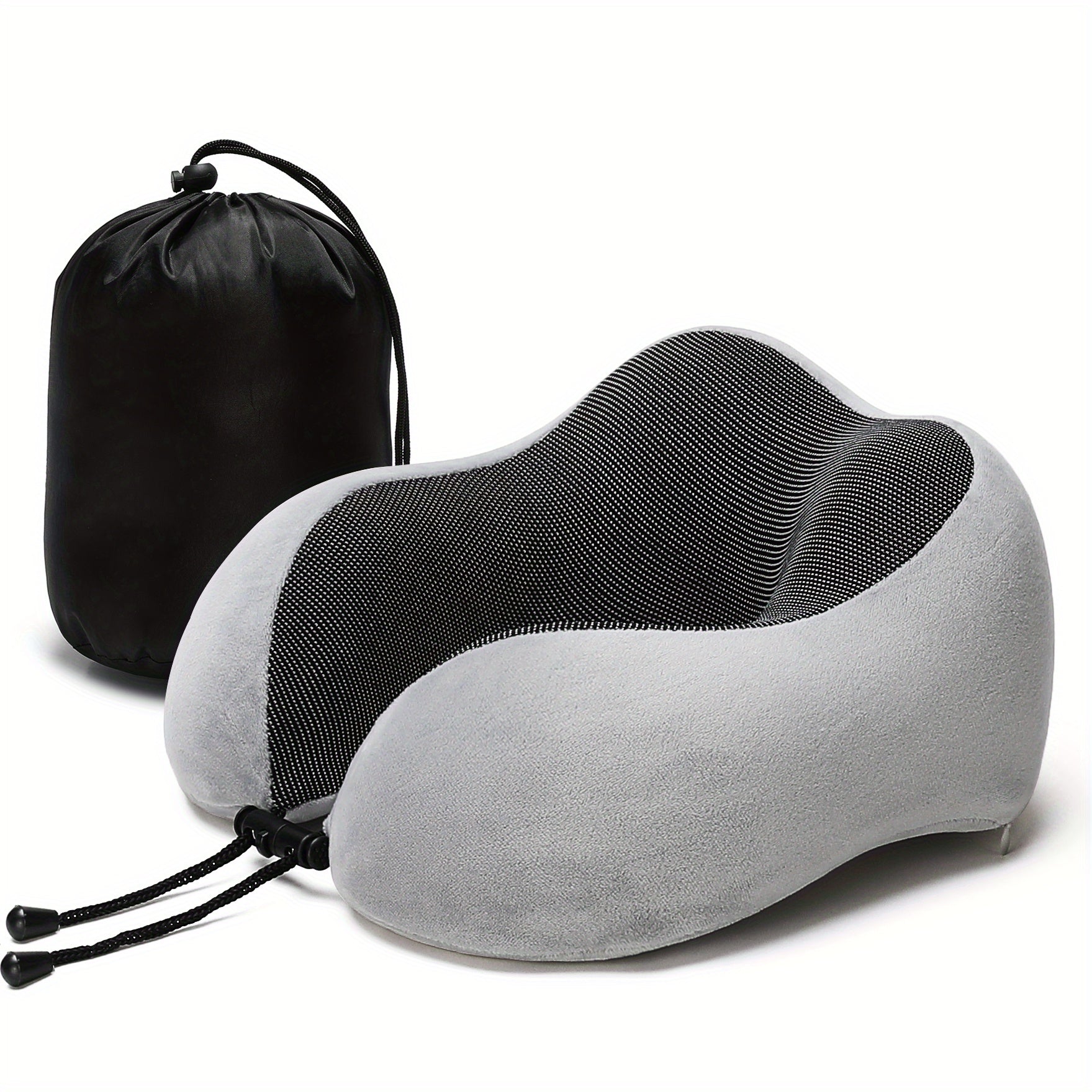Memory Foam Neck Pillow for Travel and Bed Support Cervical Cushion