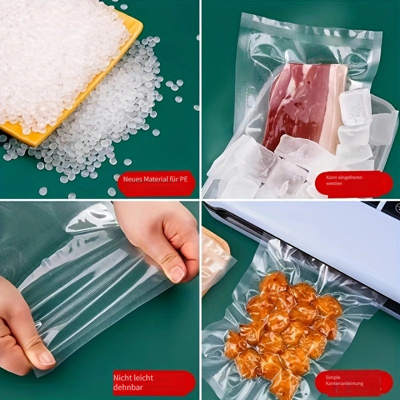 100-Pack Vacuum Sealer Bags Single-Surface Mesh Compatible with All Vacuum Packaging Machines