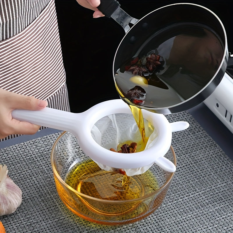 Yuqori sifatli nozik to'rli filtr - soya sutini, qahvani, yogurtni, sharbatni va sirka filtrlaydigan mustahkam plastik oshxona filtri - qulay quyish quvvati xususiyati