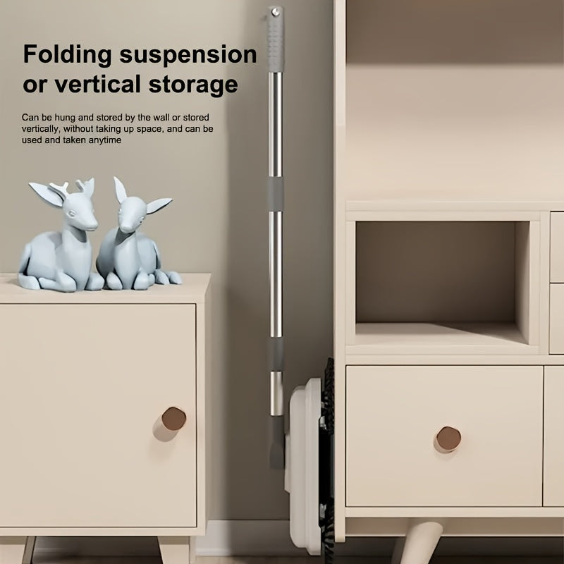 Qattiq pol uchun 3-in-1 Qo'l bilan suriladigan tozalash choʻpqi va changyutgich to'plami