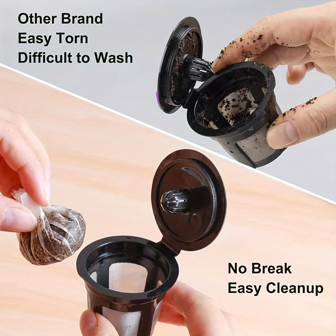 Bulk Pack of Wooden K-Cup Coffee Filters Reusable Disposable for Single Cup Brewing