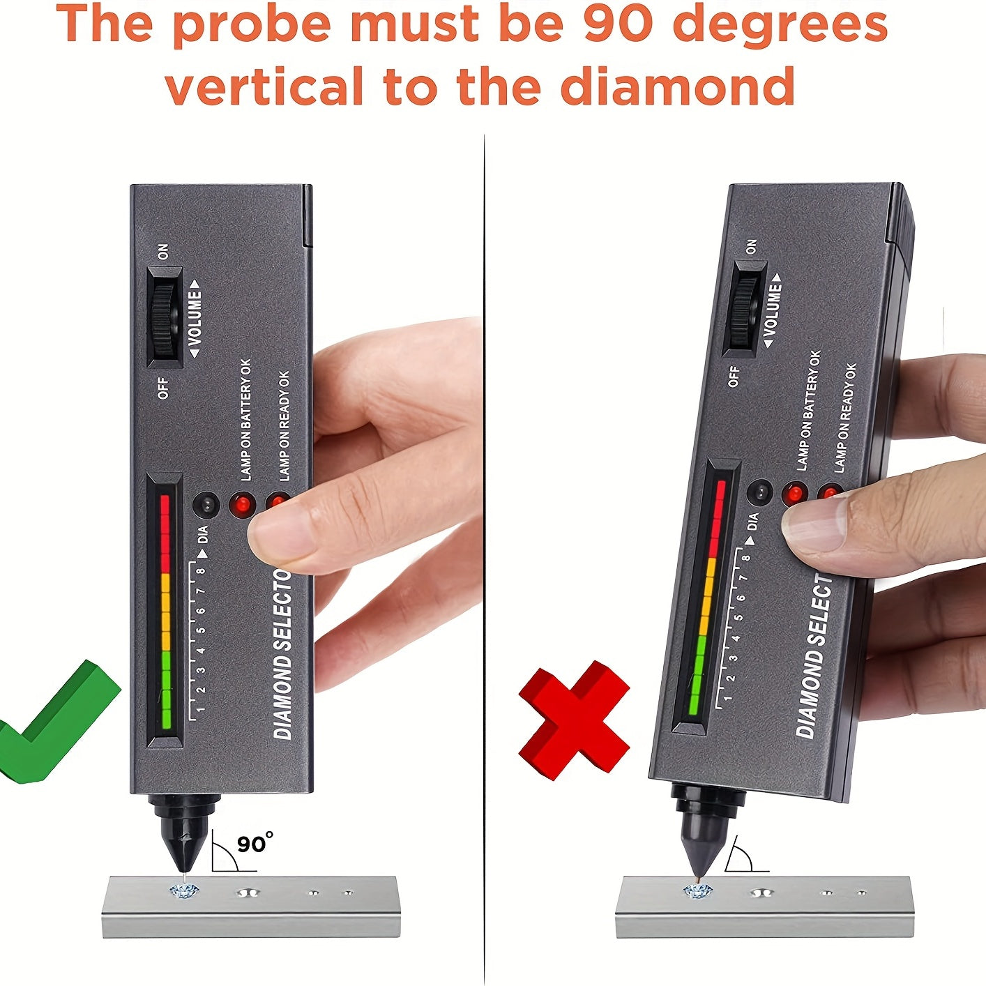 Portable Electronic Diamond Tester for Jewelry and Gemstones