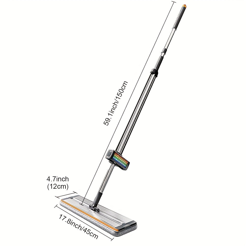 Microfiber Floor Mop for Hardwood Floors with 4 Cloths and Holder