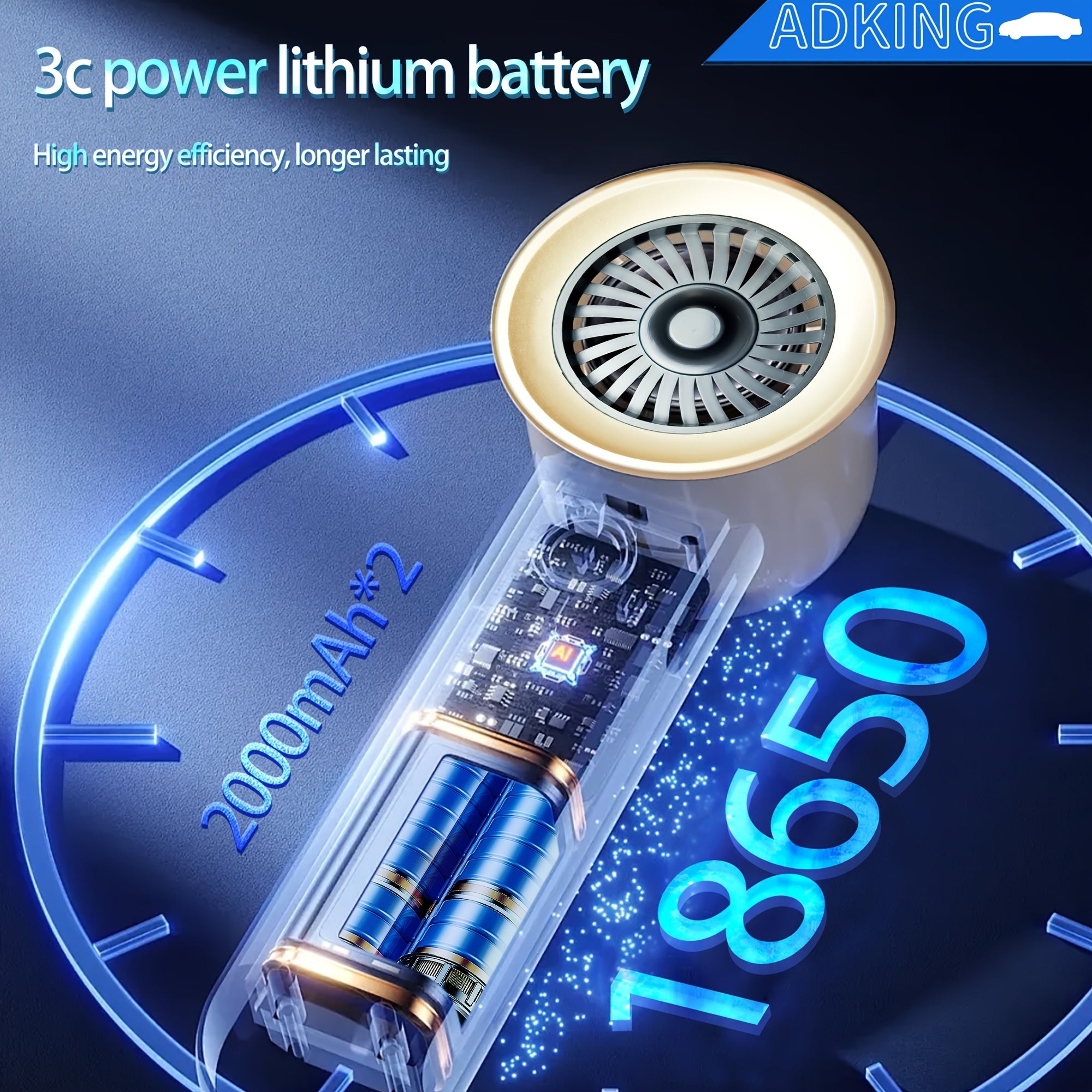 Беспроводной набор автомобильных пылесосов с мощностью всасывания 6000PA и 7 аксессуарами