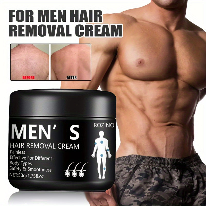 Крем для удаления волос у мужчин безболезненно быстро легко без остатков 50г