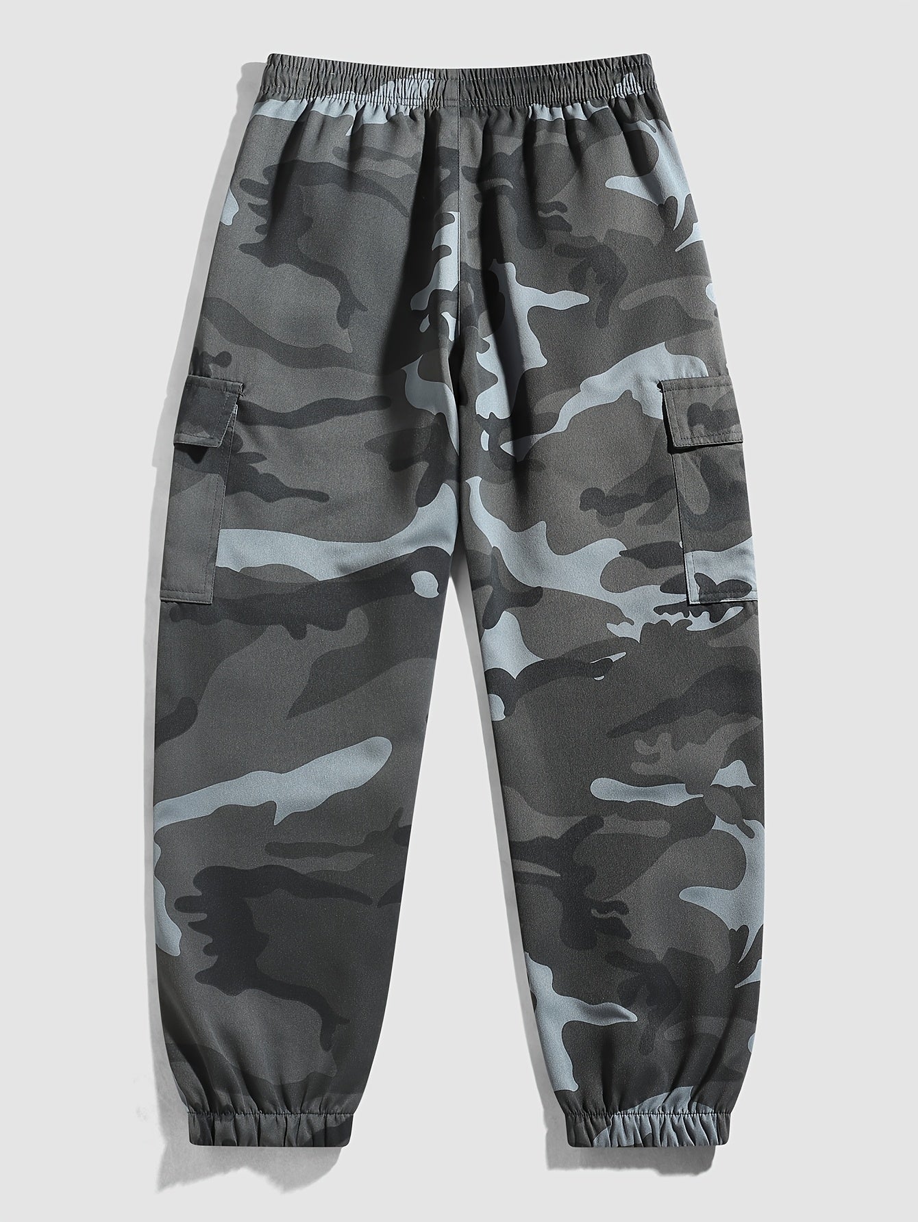 Men's Camouflage Cargo Pants Polyester Casual Outdoor Spring Fall