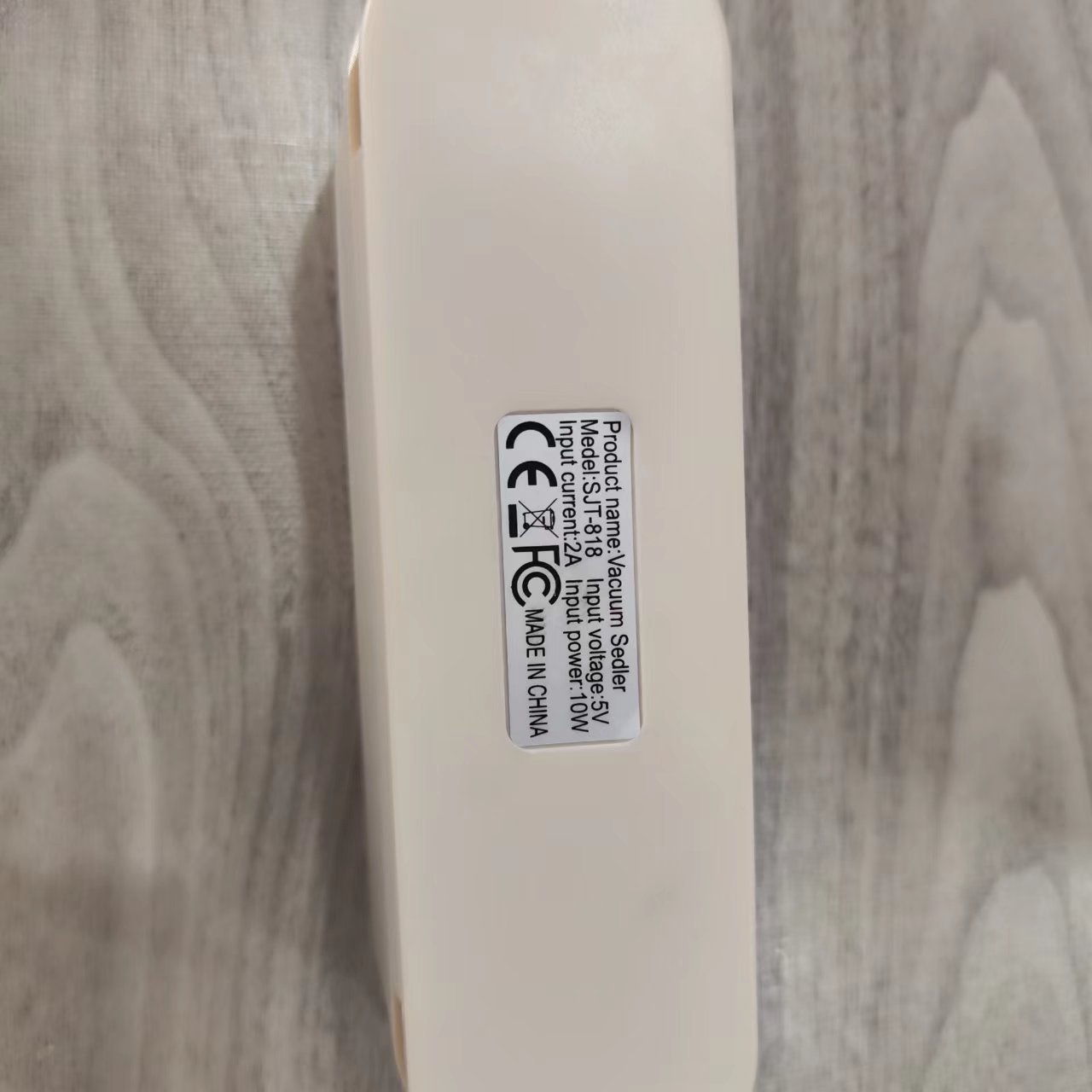 Mint yashil kompakta oziq-ovqat vakuum yopish uchun qurilma, USB bilan quvvatlanadigan batareyali va kesgich bilan