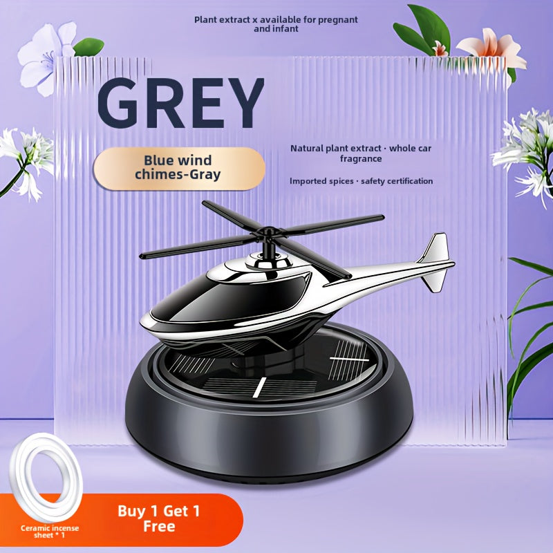Solar Car Diffuser Air Freshener Aromatherapy Helicopter Decoration Gift