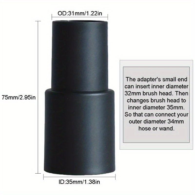 6 ta Universal Vacuum Nozzle Brush Heads to'plami, 32mm va 35mm ulanishlari bilan mos, changyutgich uchun plastik pol asbobi, yotoqlardagi va divanlardagi bo'shliqlarni tozalash uchun ideal